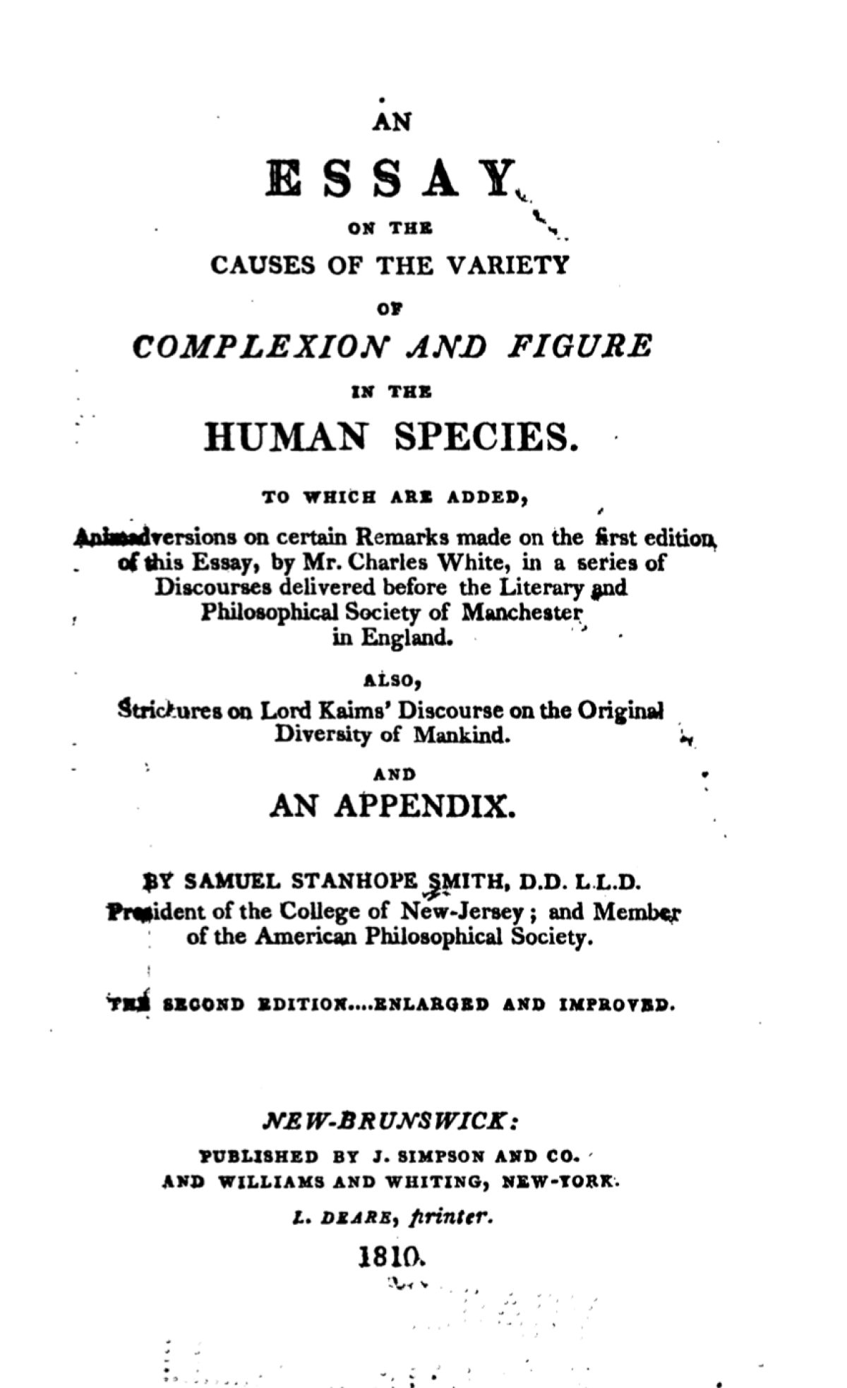 Smith Essay Cover Page