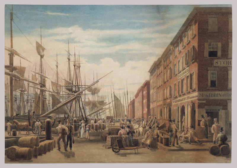 View of South Street, from Maiden Lane, New York City