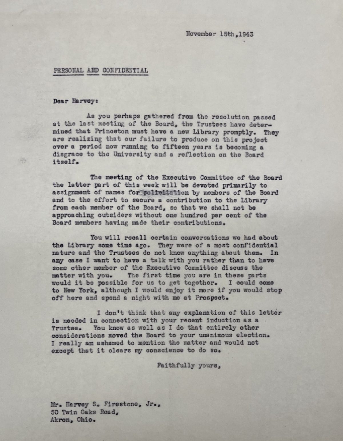 Dodds Firestone letter 15 November 1943