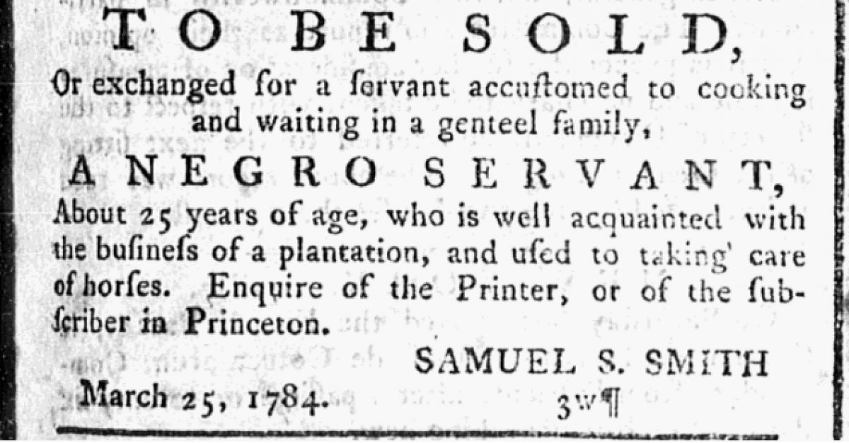 Nj Gazette March 302C 1784