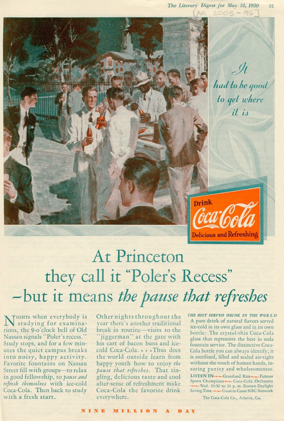 1930 Coca-Cola Ad