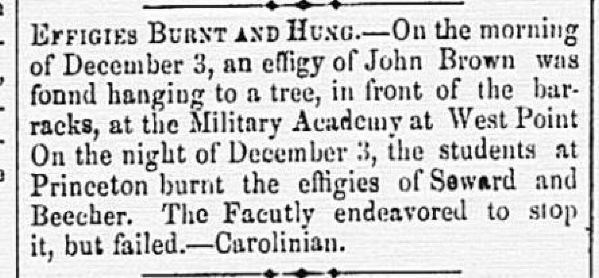 Effigy Burning At The College Of New Jersey