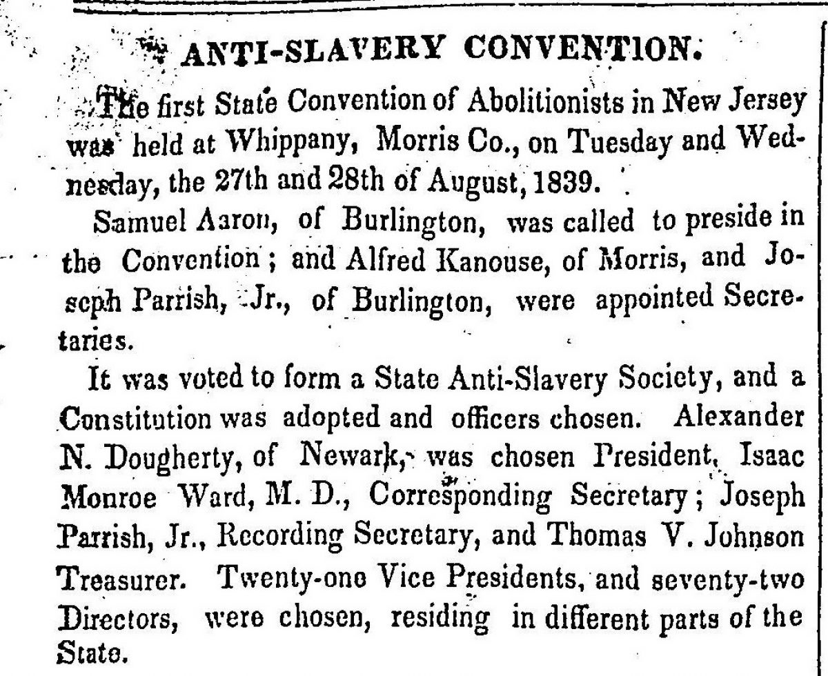 "Anti-Slavery Convention"