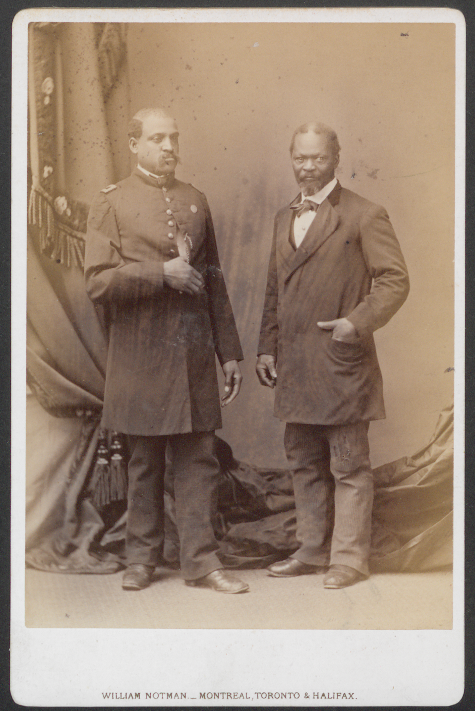 James C. Johnson and Unidentified Soldier