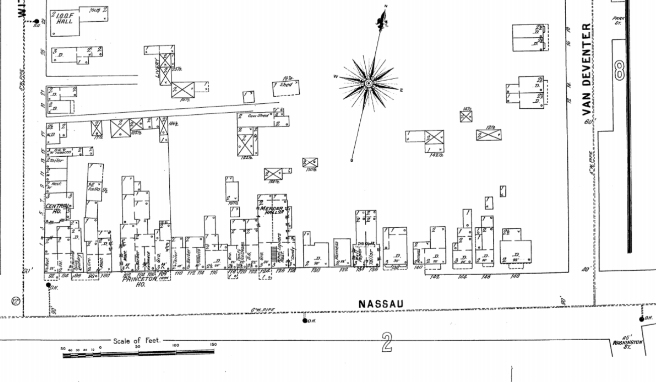 Map of Nassau Street